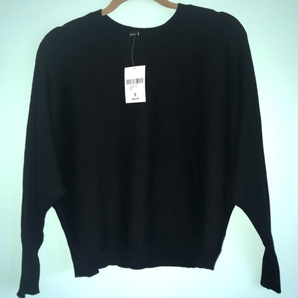 Ribbed Black Sweater - Picture 2 of 5